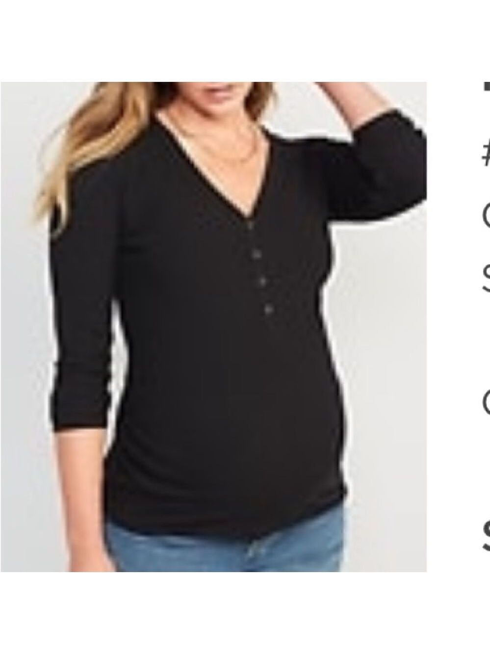 OLD NAVY Maternity Henley